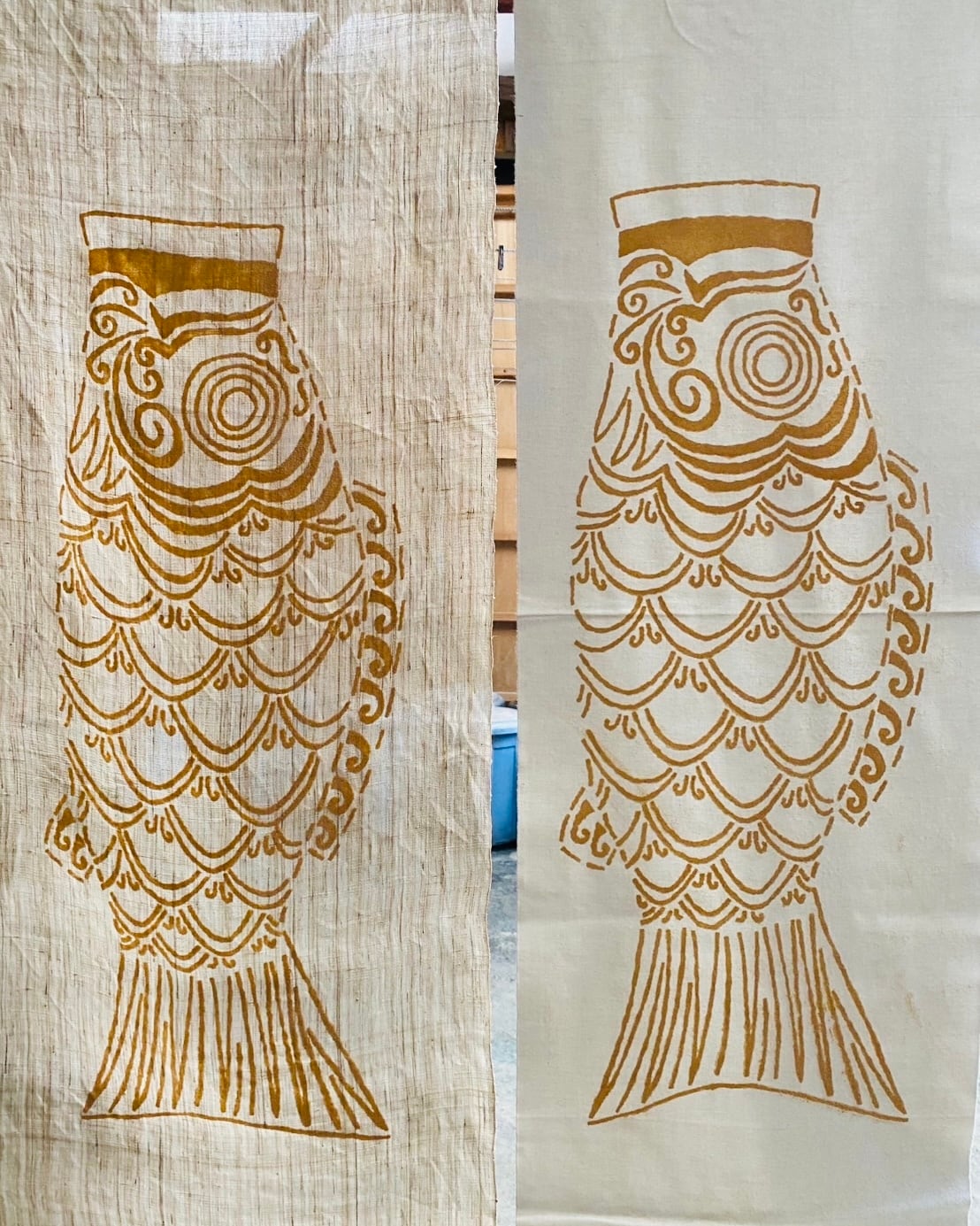 藍型染タペストリー【鯉のぼり】 | 紺屋そめかひ online shop