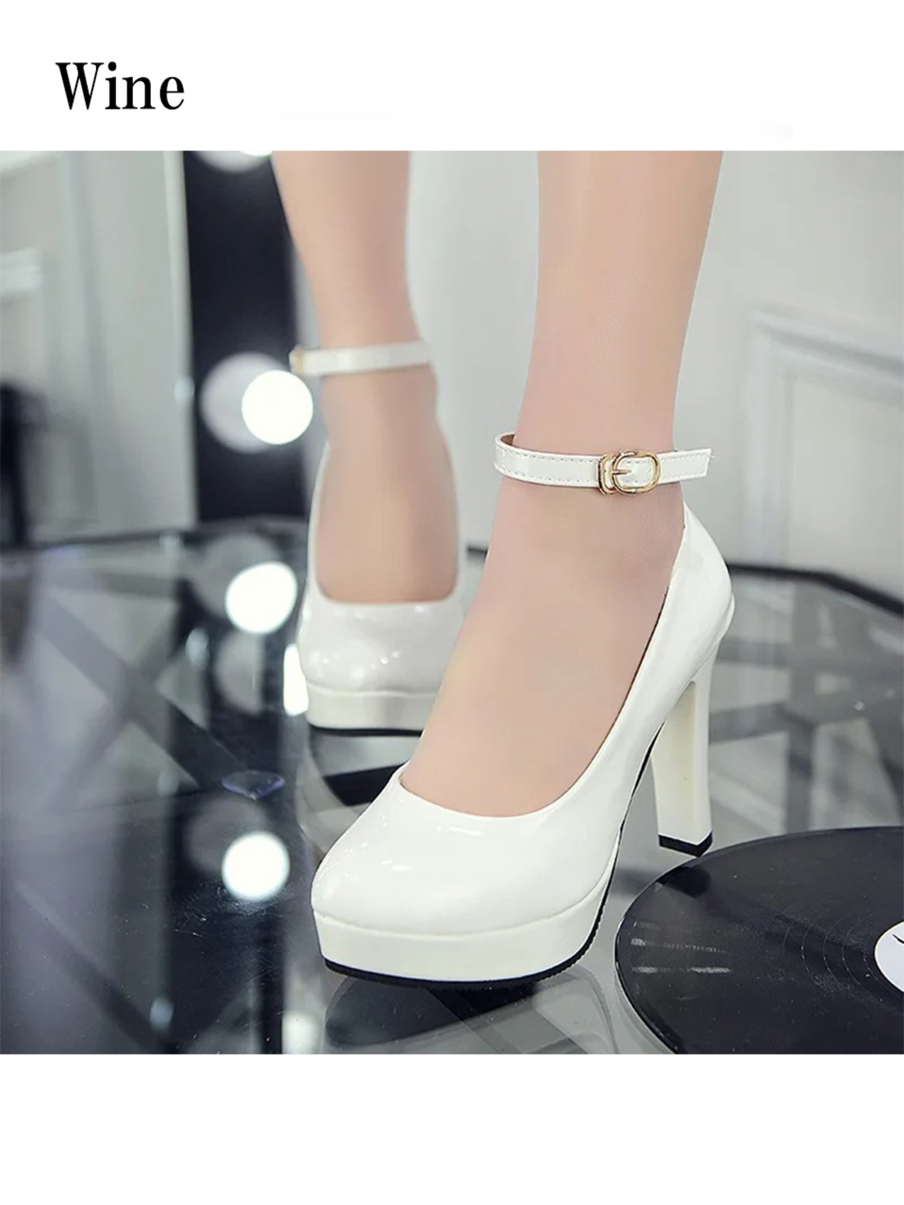 【0287】Ankle Strap High Heels Shoes