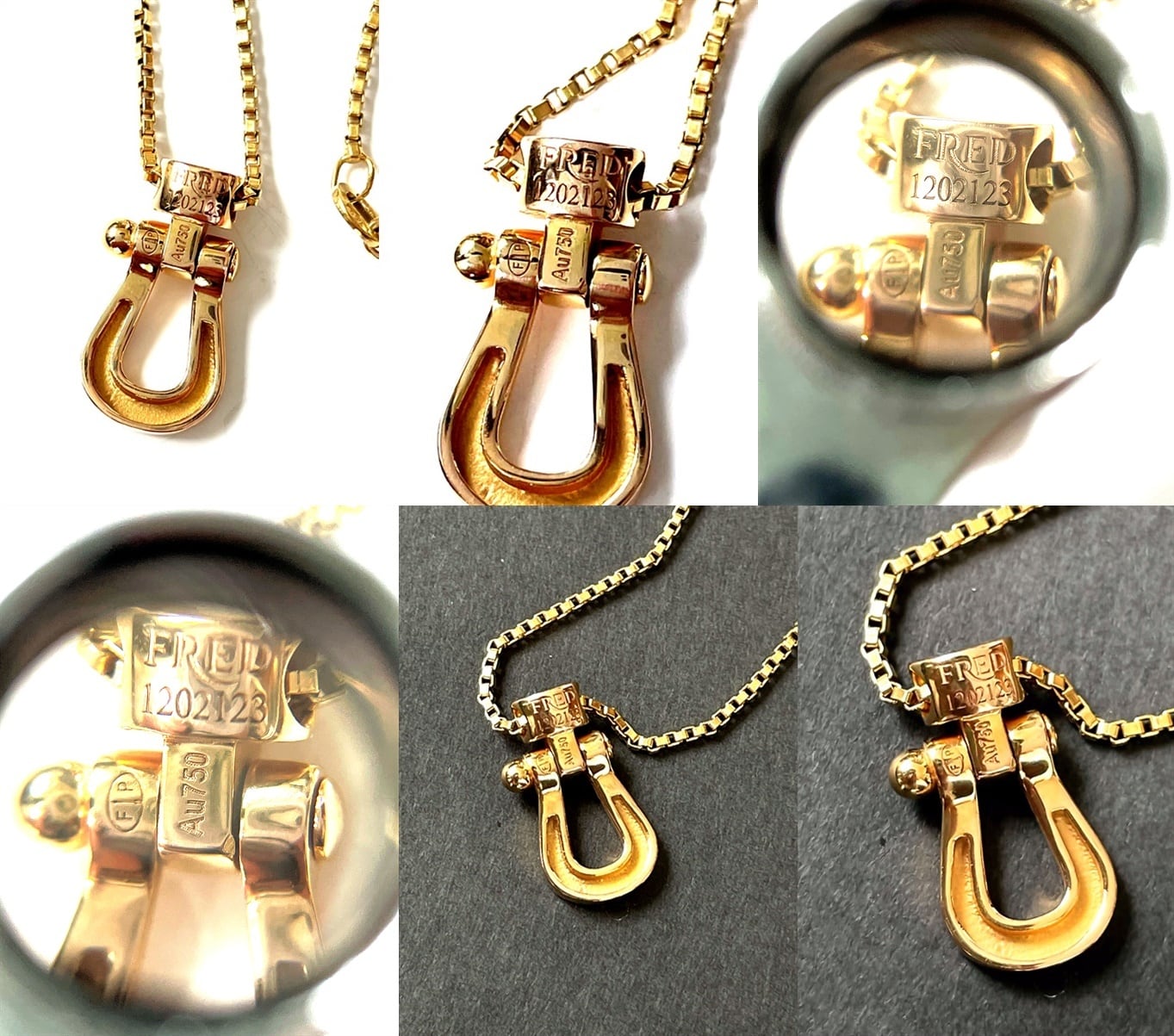 FRED フレッド フォース10 ハーフパヴェダイヤモンド ペンダント