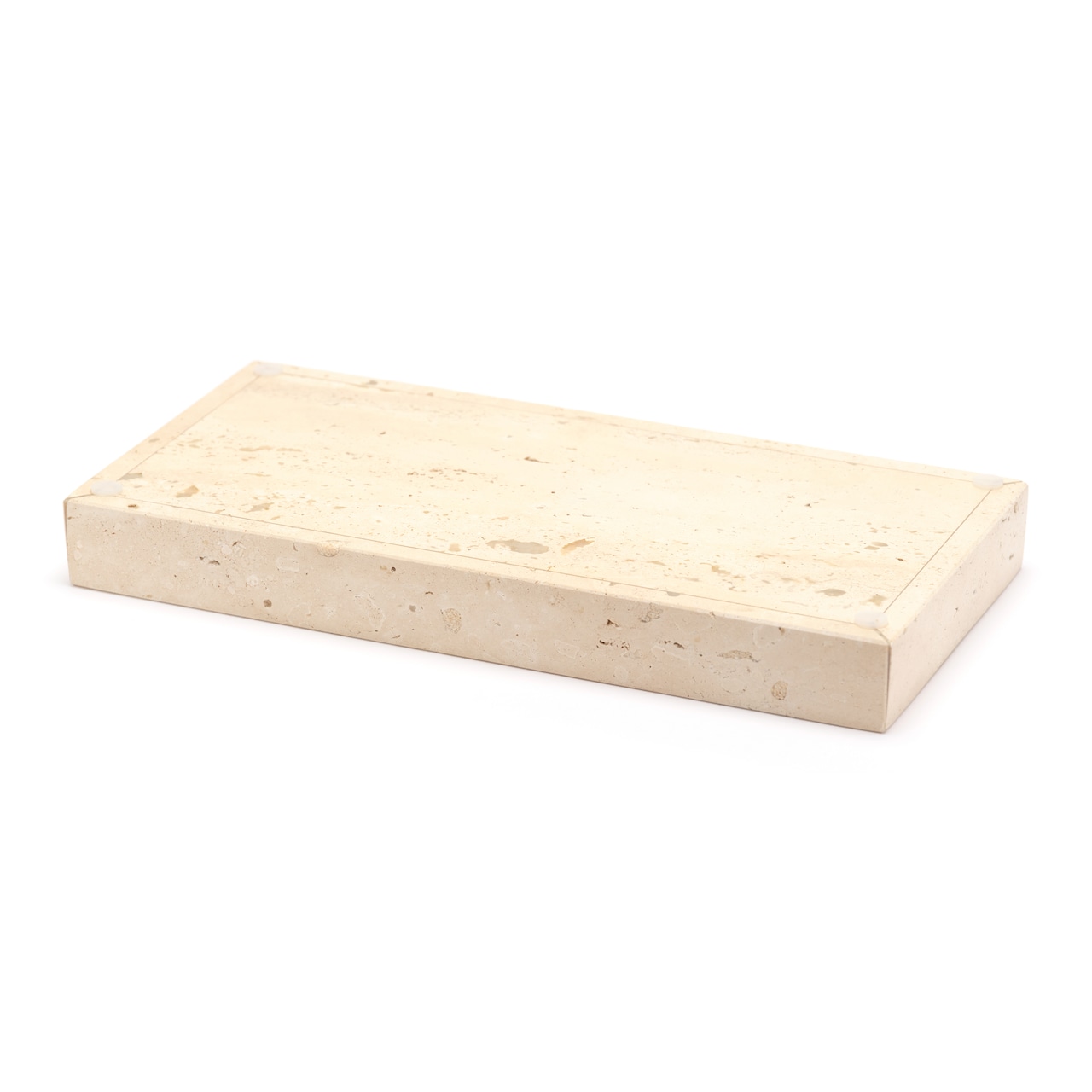 MARBLE TRAY - Roman Travertine × Medium