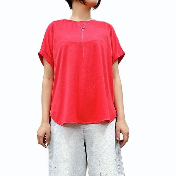 縦ロゴフレンチTシャツ