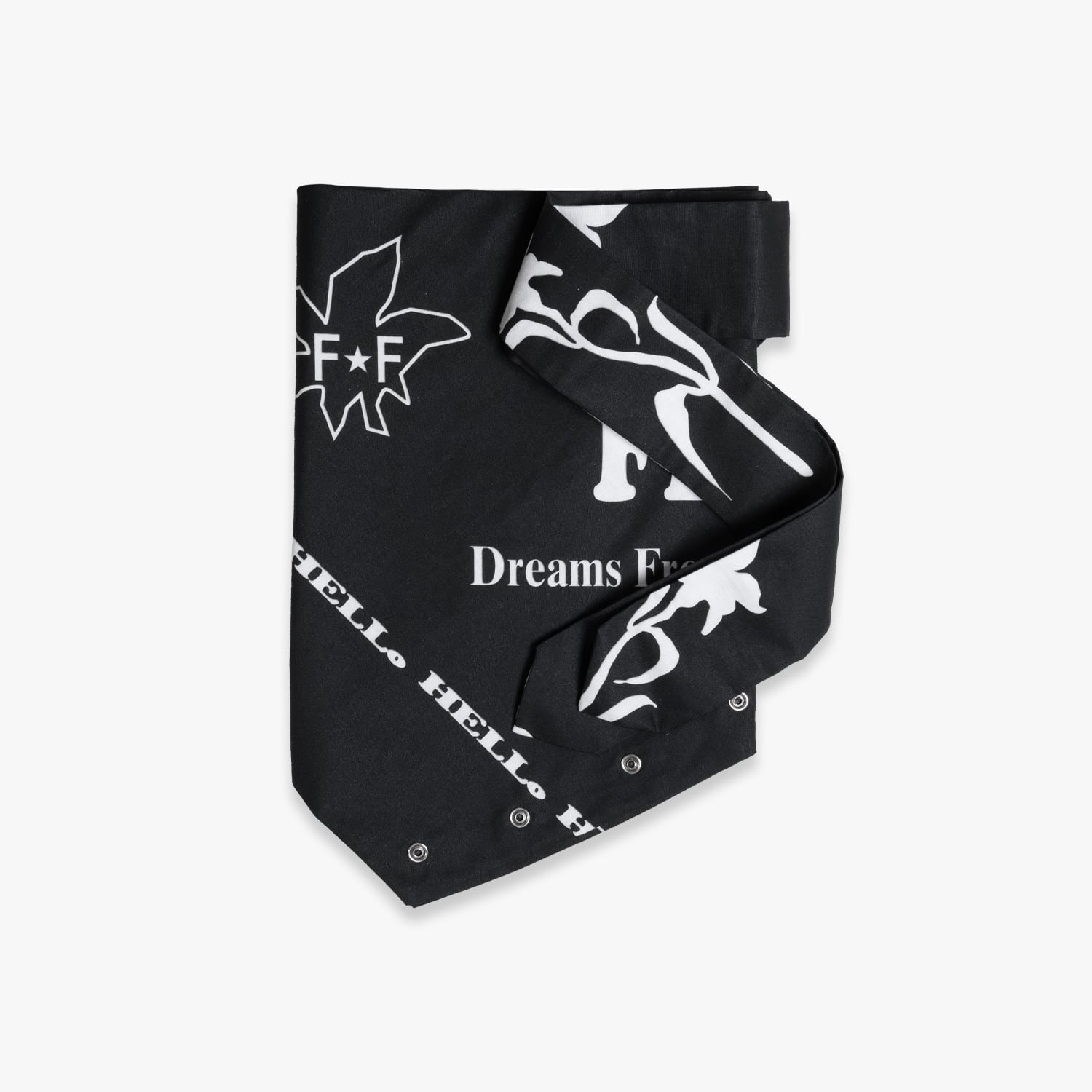 FILME FILLED 26SS BANDANA SCARF (BLACK)
