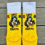 花柳 - KARYU - SOCKS YELLOW / WHITE