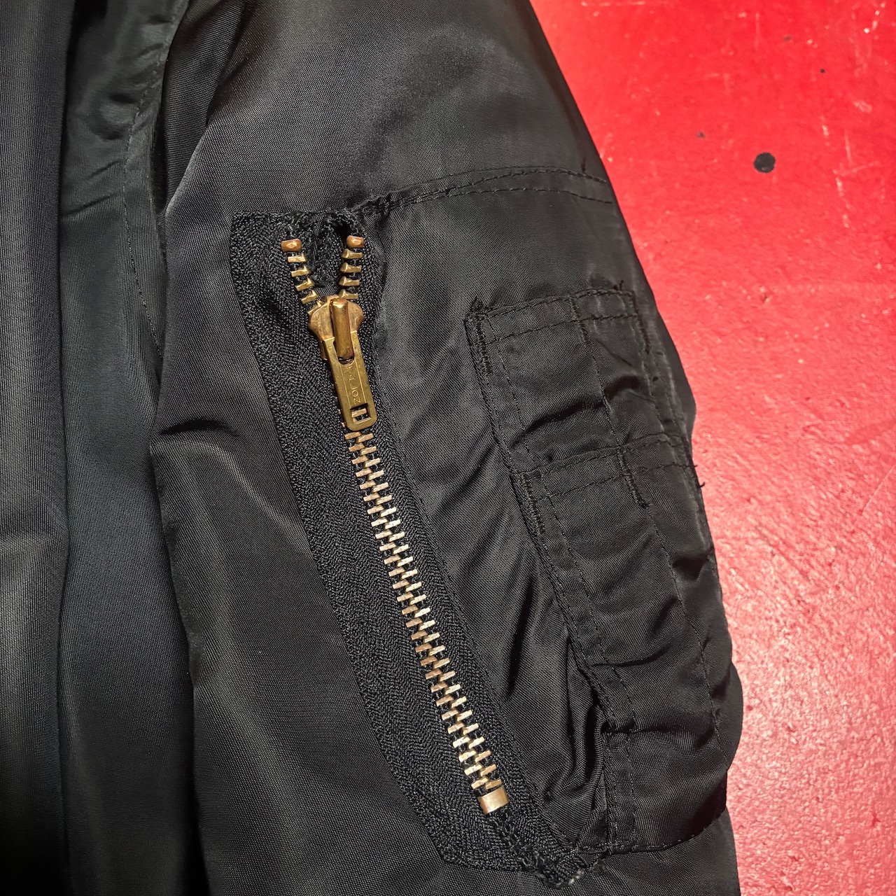 80s〜90s MA-1 フライトジャケット ブラック 民間品 ミリタリー