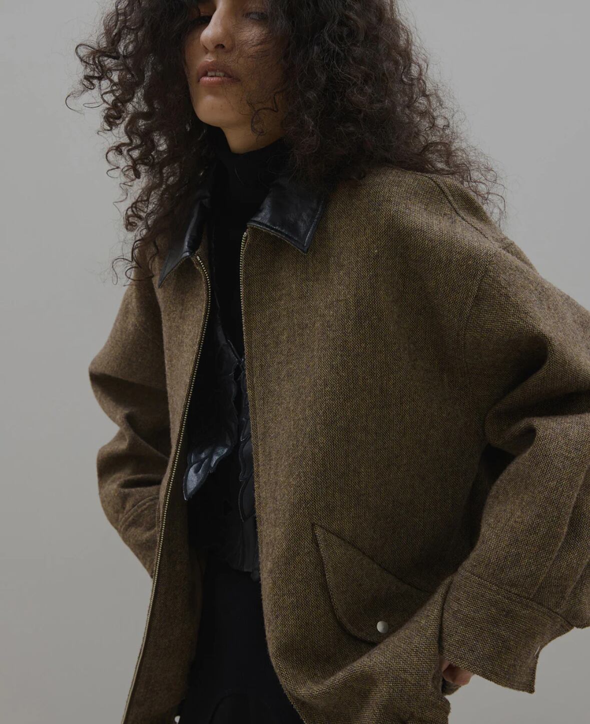 AMERI】UND TWEED WORK DETAIL BLOUSON (0225206610530) | CLOAK&CO EC