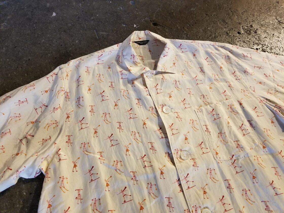 COMME des GARCONS HOMME PLUS/コムデギャルソン 94ss 総柄シルク半袖 