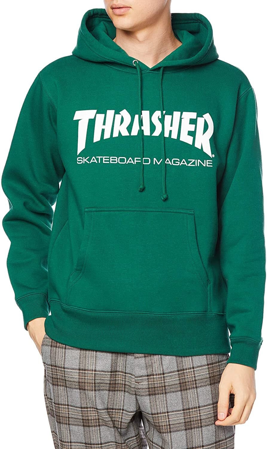 THRASHER(スラッシャー) MAG HOODIE プルオーバーパーカー アイビーグリーン/ホワイト TH8501 | FAITH