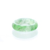 【10号】 翡翠 くり抜き甲丸リング A貨翡翠 jd_rg1964