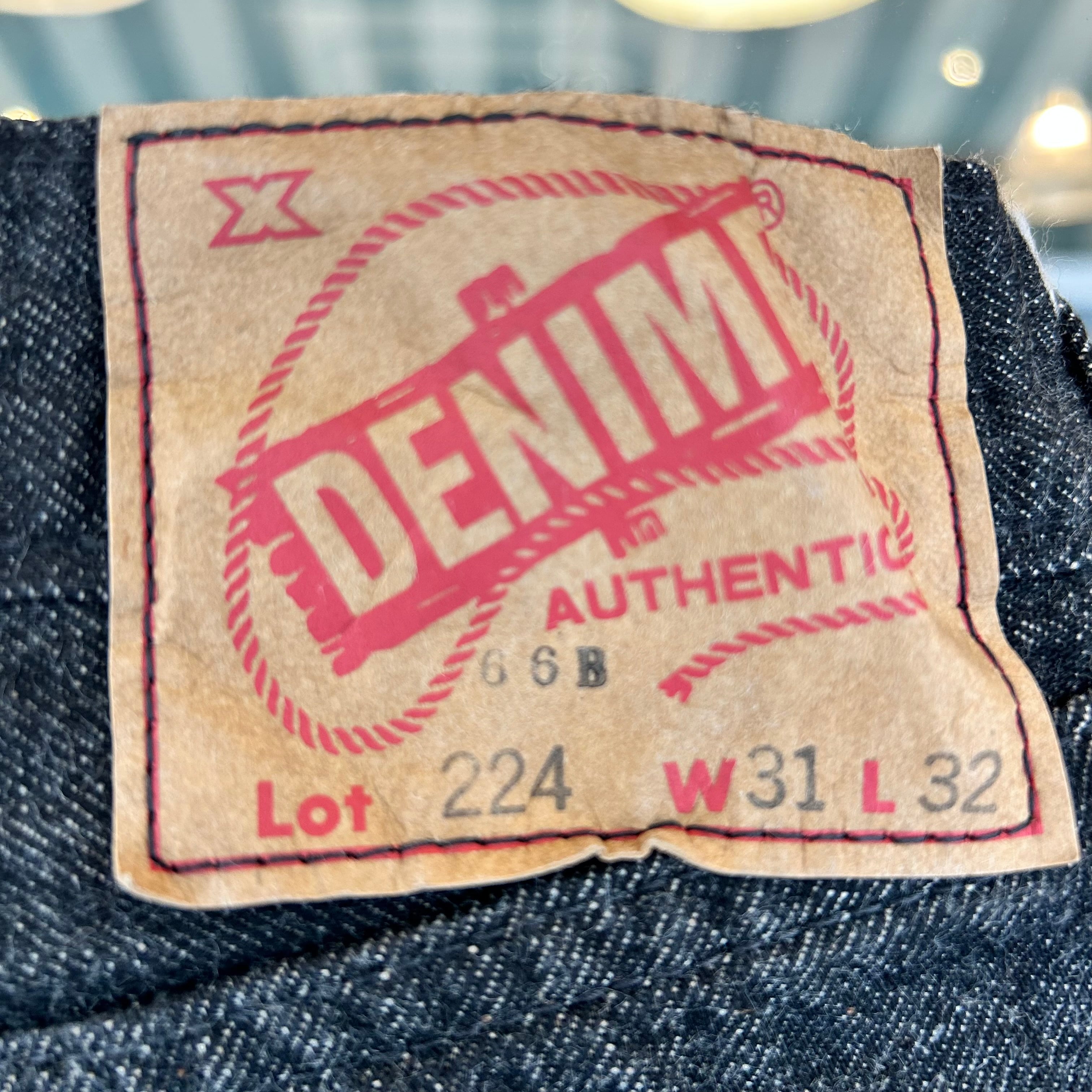 DENIME Lot 224-66B (66 MODEL BLACK DENIM) レングス32inch | union