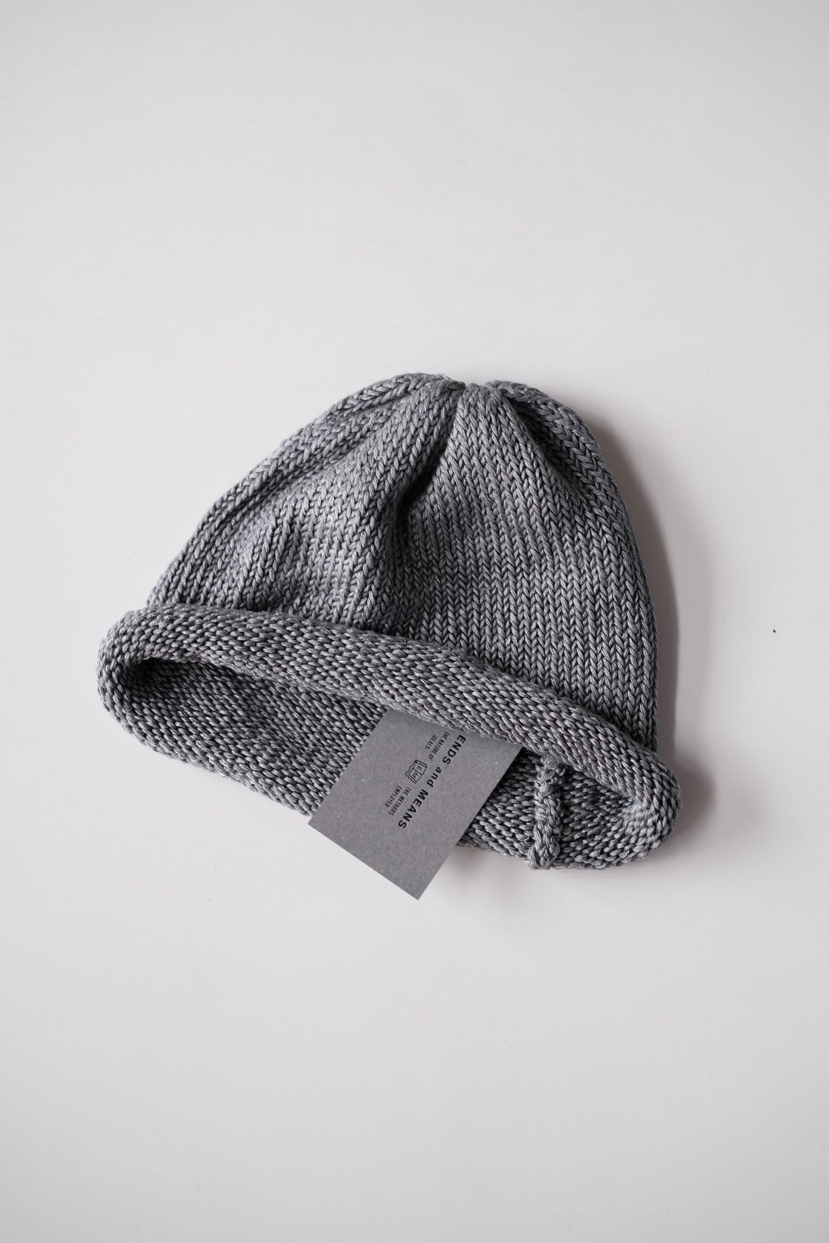 ENDS and MEANS＜エンズアンドミーンズ＞Roll Up Knit Cap | Inhigh