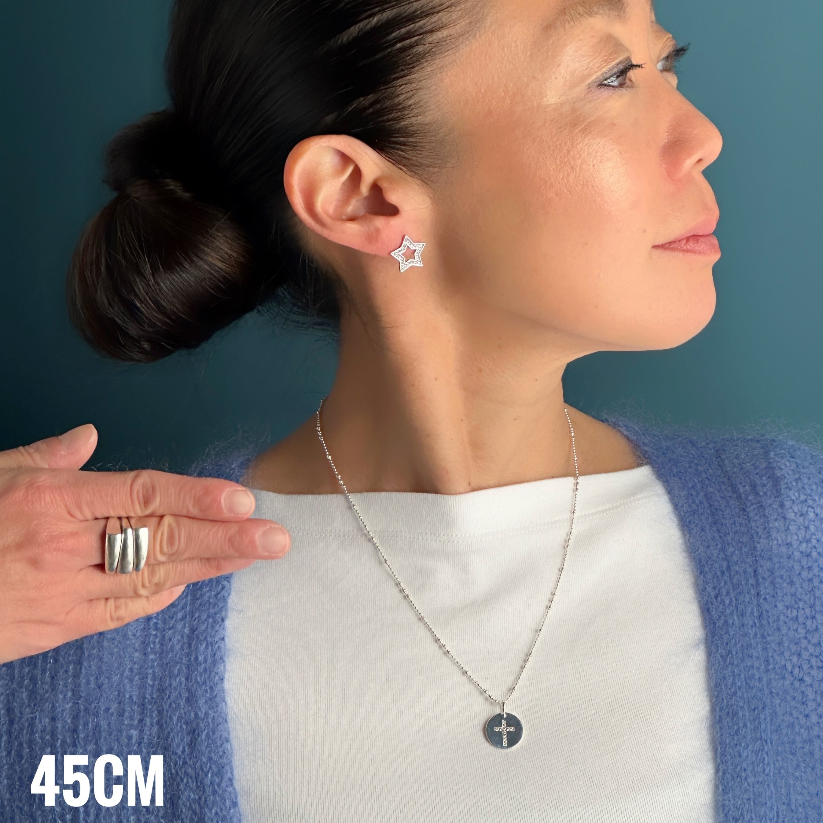 ジルコニア コイン クロス ネックレス | 【公式通販】鎌倉のシルバー