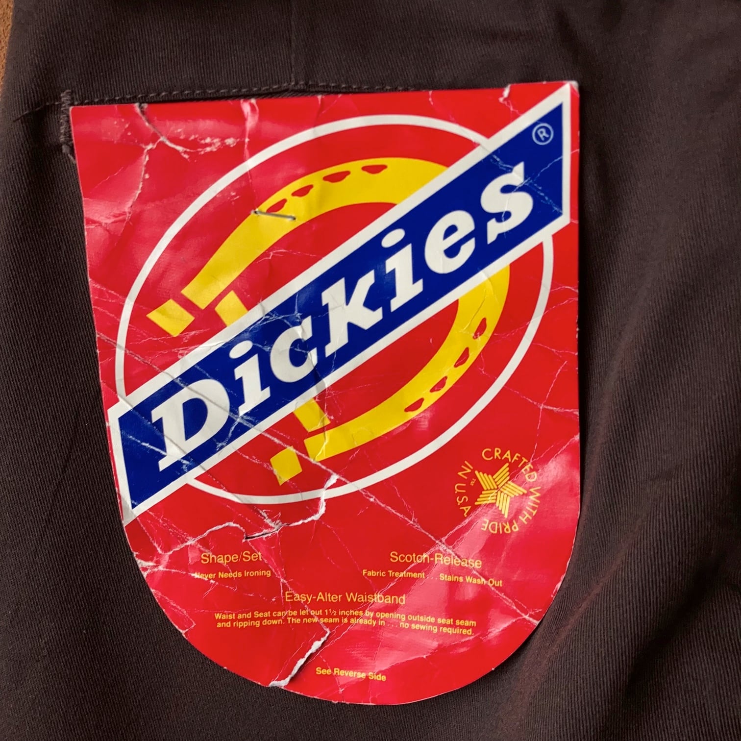 Dead Stock 80's Dickies 874 ワークパンツ フラッシャー付き ブラウン