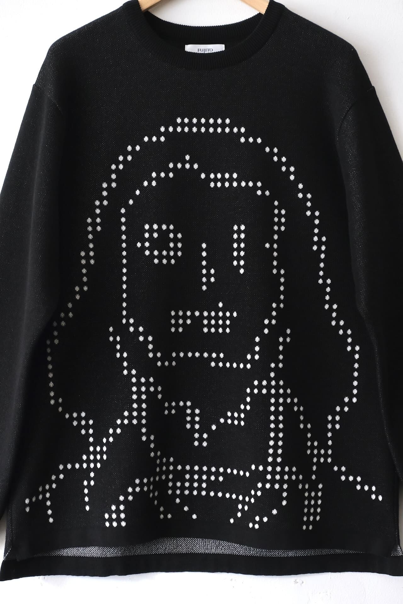 FUJITO oil works ロゴ ニットセーター FUJITO oil works ロゴ ニットセーター
