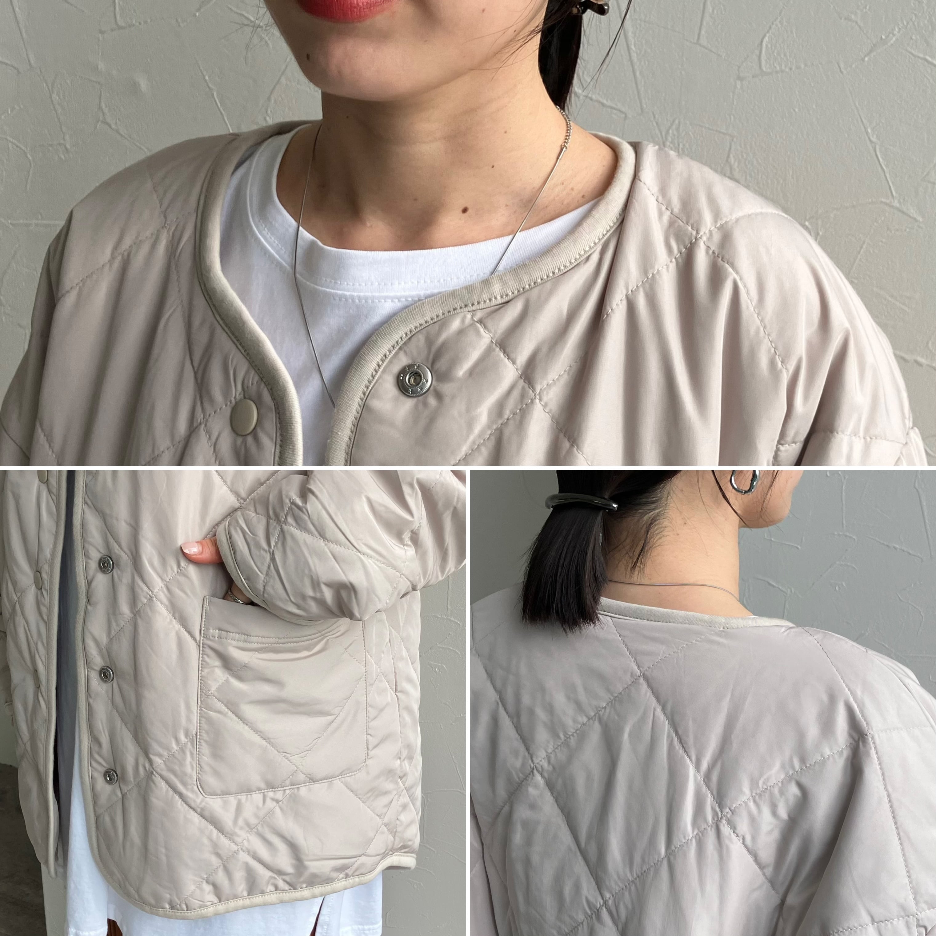 アンニュイ柄リバーシブルミックスファーコートブルゾン※一部予約商品