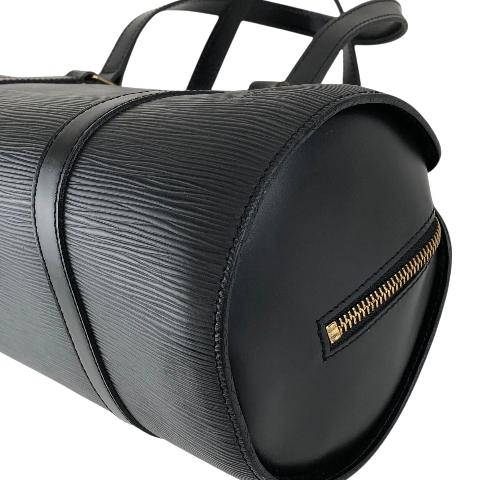 LOUIS VUITTON ルイ・ヴィトンエピ　スフロブラック LOUIS VUITTON ルイヴィトン エピ ハンドバッグ ブラック レザー