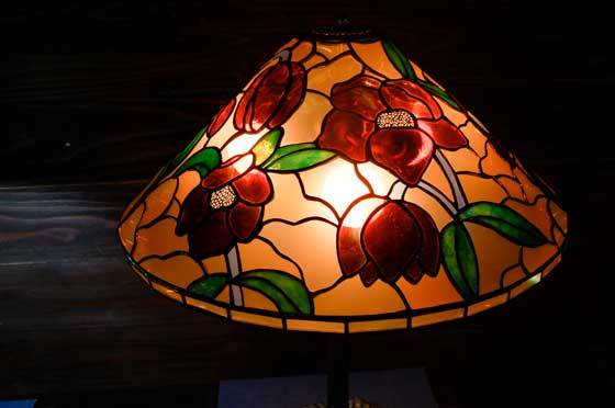 販売済みステンドグラスクリスマスローズ