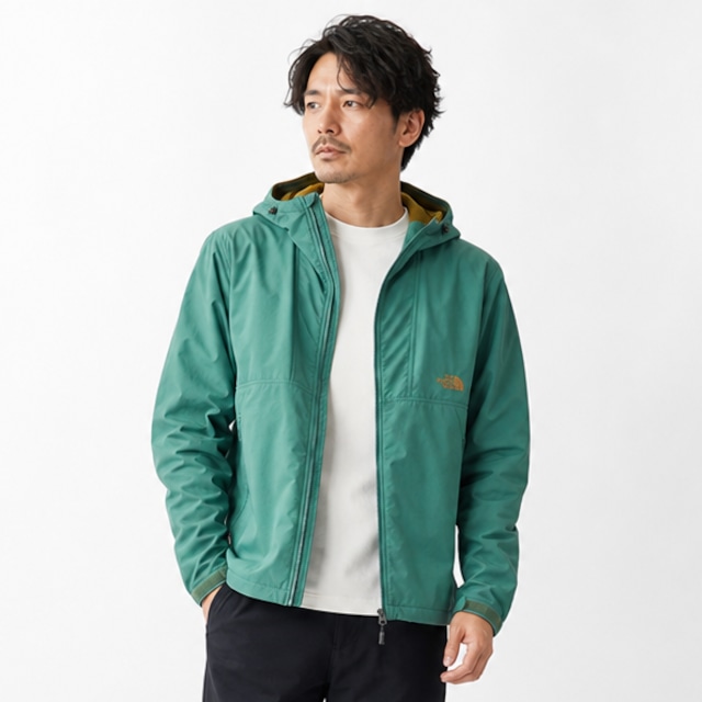 THE NORTH FACE ノースフェイス【正規取扱店】｜撥水軽量コンパクトノマドジャケット｜ NP72433 メンズ TNFグリーン×ブラック