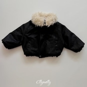 エリーモリー / ELLY MOLLY / ビッグカラーシアリングジャンパー / 韓国子供服 / キッズ / 26winter〖取寄〗*5~11号*