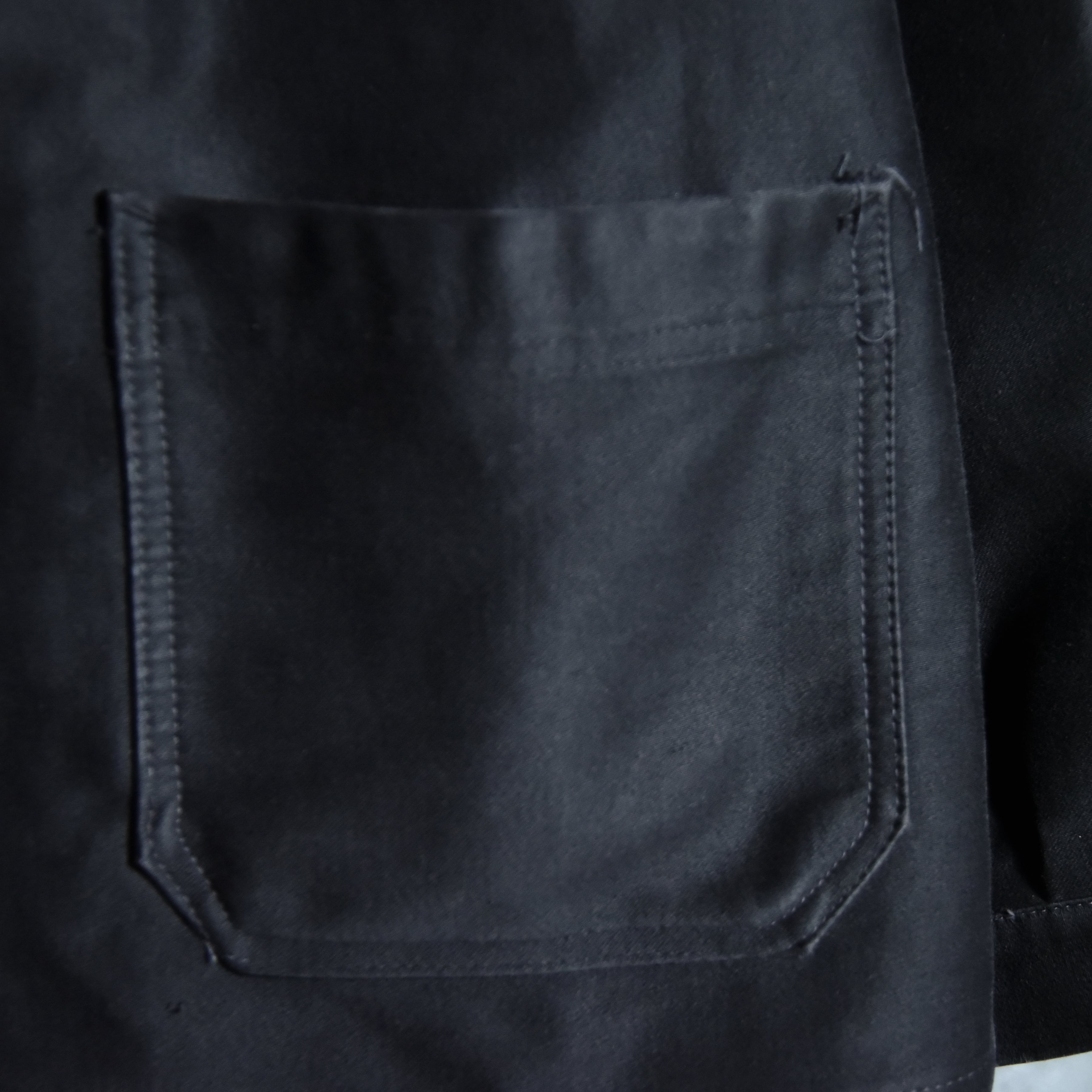 60s Le Favori Black Moleskin French Work Jacket ブラック