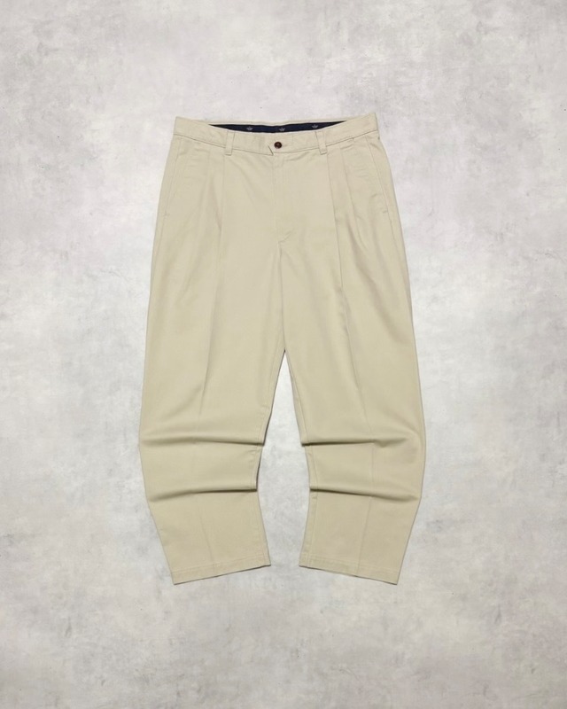 【VINTAGE】1990’s “DOCKERS” Pleated Chino Pants MADE IN USA W33 L30