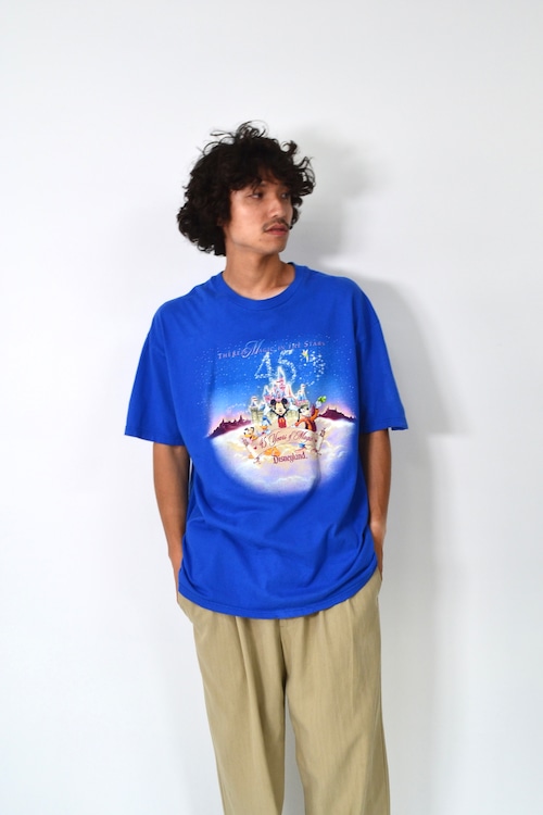 2000年 USA製 Disneyland 45th print T-shirt