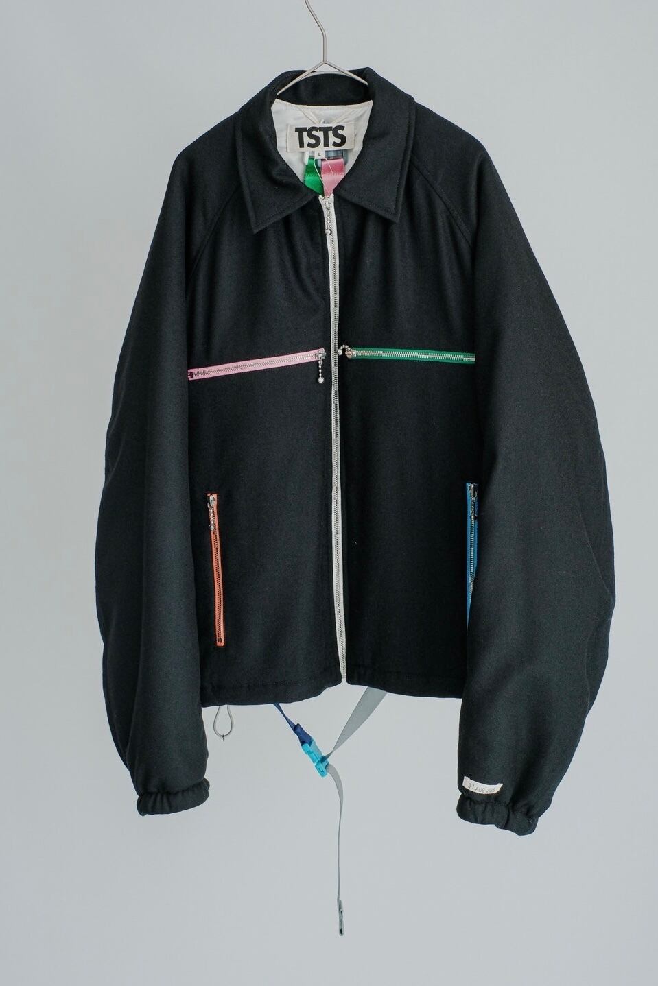 【TSTS】MULTI COLOR ZIP BOMBER JACKET TSTS】MULTI COLOR ZIP BOMBER JACKET | puzzle