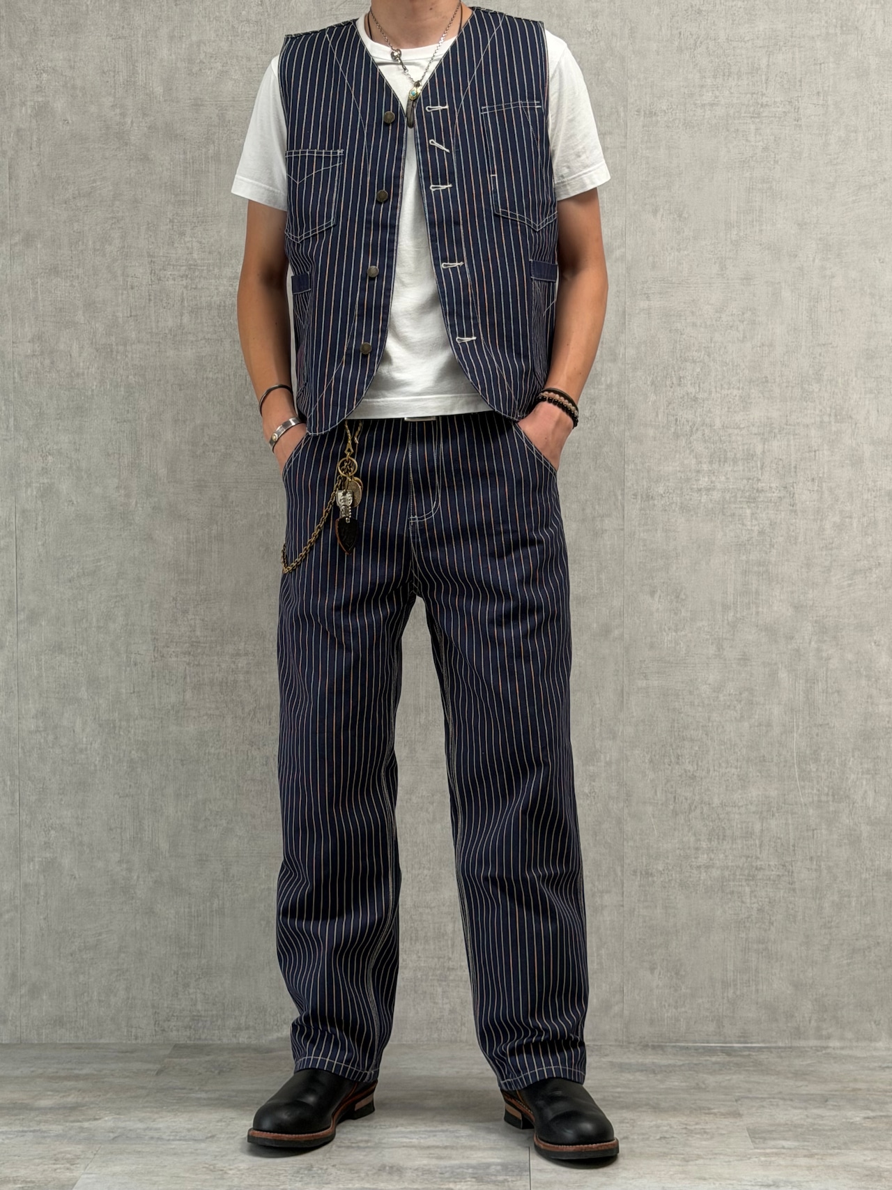 Classic Wabash Stripe Straight Pants