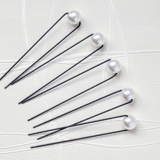 大粒パールUピン　５個セット