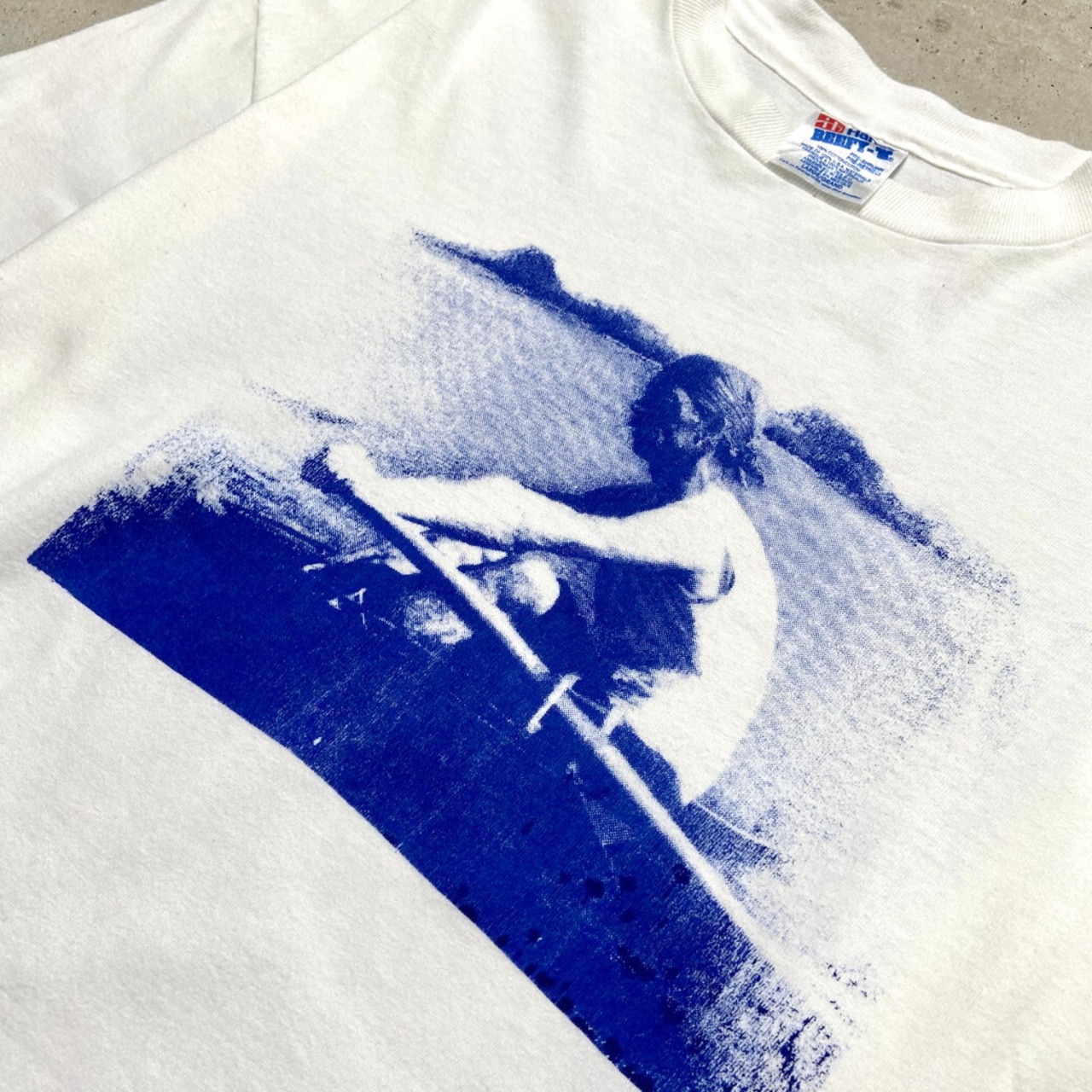 90年代 USA製 フォトプリント ロングTシャツ ロンT メンズL 古着 90s 