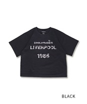 COOLAヴィンテージプリントクロップドTシャツ (BLACK)　CQ-48137