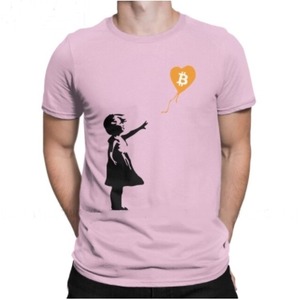 Tシャツ　BTC　Bitcoin（Baloon）　　BTC01-004