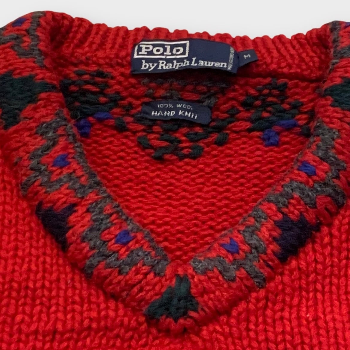 空*き様 00s Polo Ralph Lauren hand knit POLO by Ralph Lauren》”HAND KNIT SWEATER “ | KILOS
