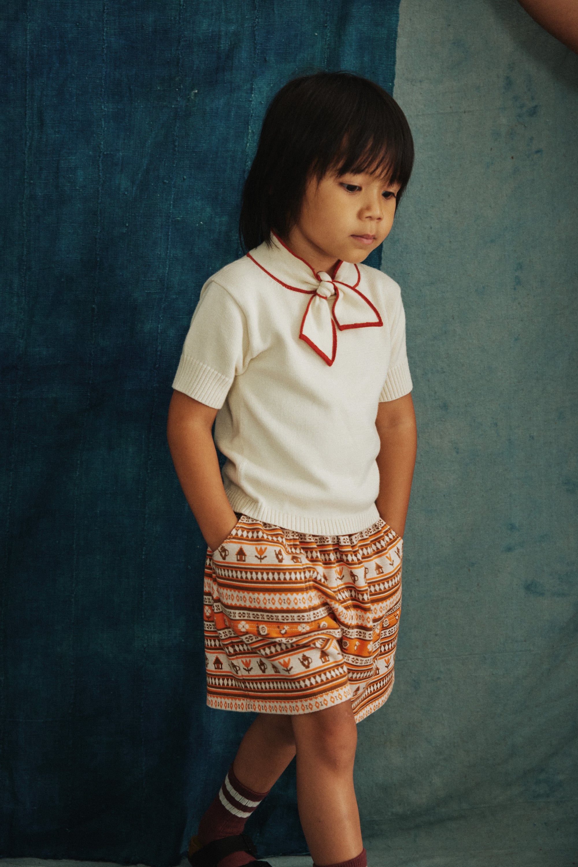 Misha & Puff Hello Stripe ニット トップス（Misha & Puff Camp Short  