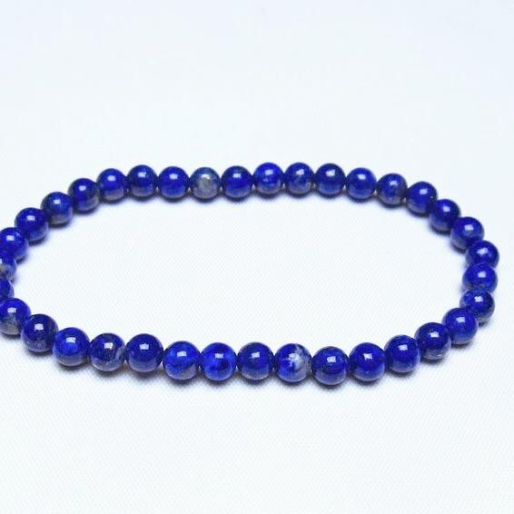 ラピスラズリ ブレスレット 5mm 一点物 メール便可 [M便 1/10] 111-48390