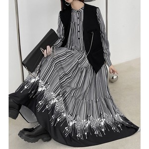 Tiered Fluffily All-in-one Dress【TR0506】