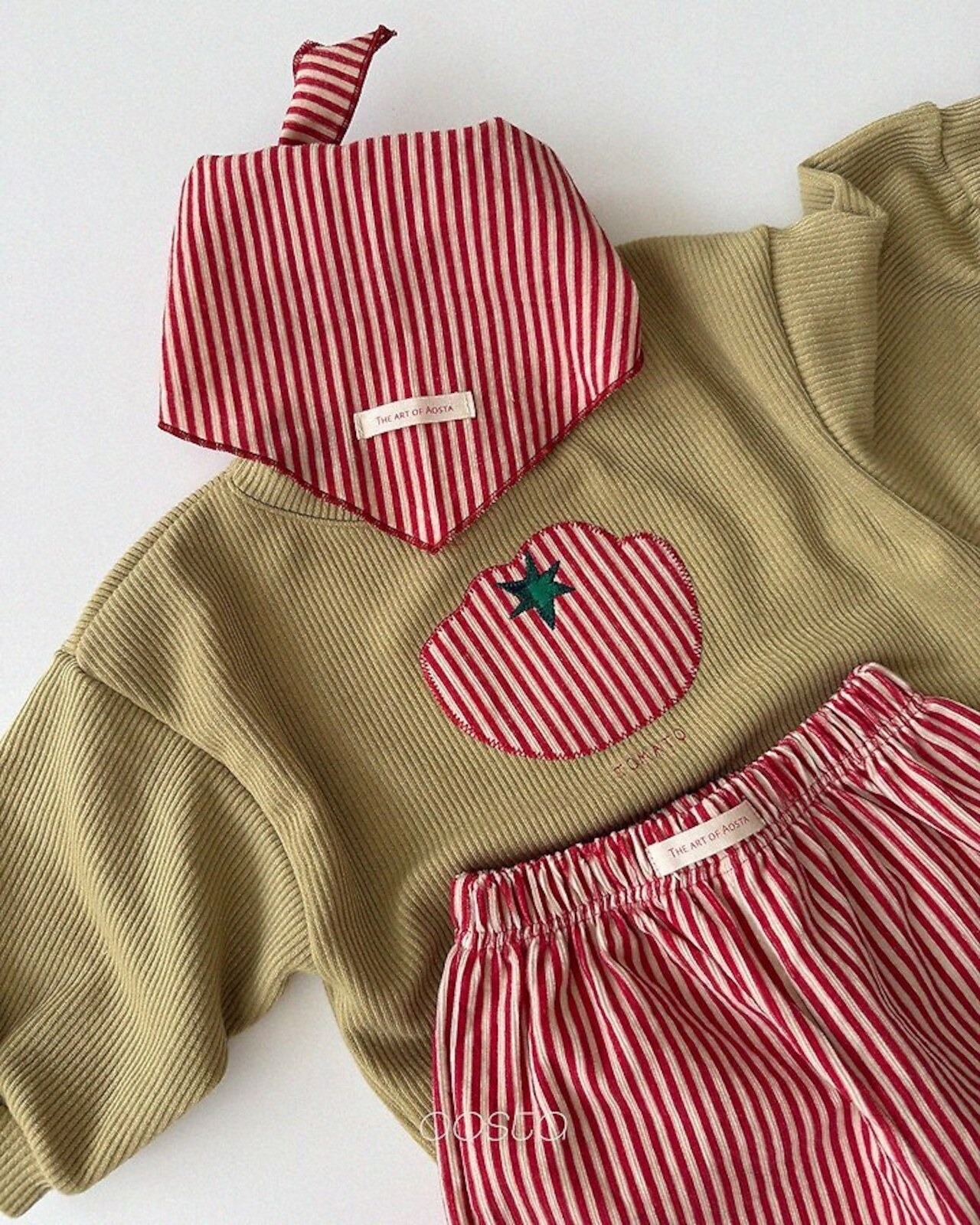 韓国子供服 / 26Autumn / Aosta / アップルスウェットTシャツ / 秋服 *S~XXL*