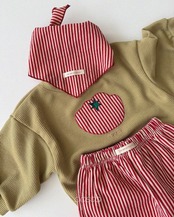 韓国子供服 / 26Autumn / Aosta / アップルスウェットTシャツ / 秋服 *S~XXL*