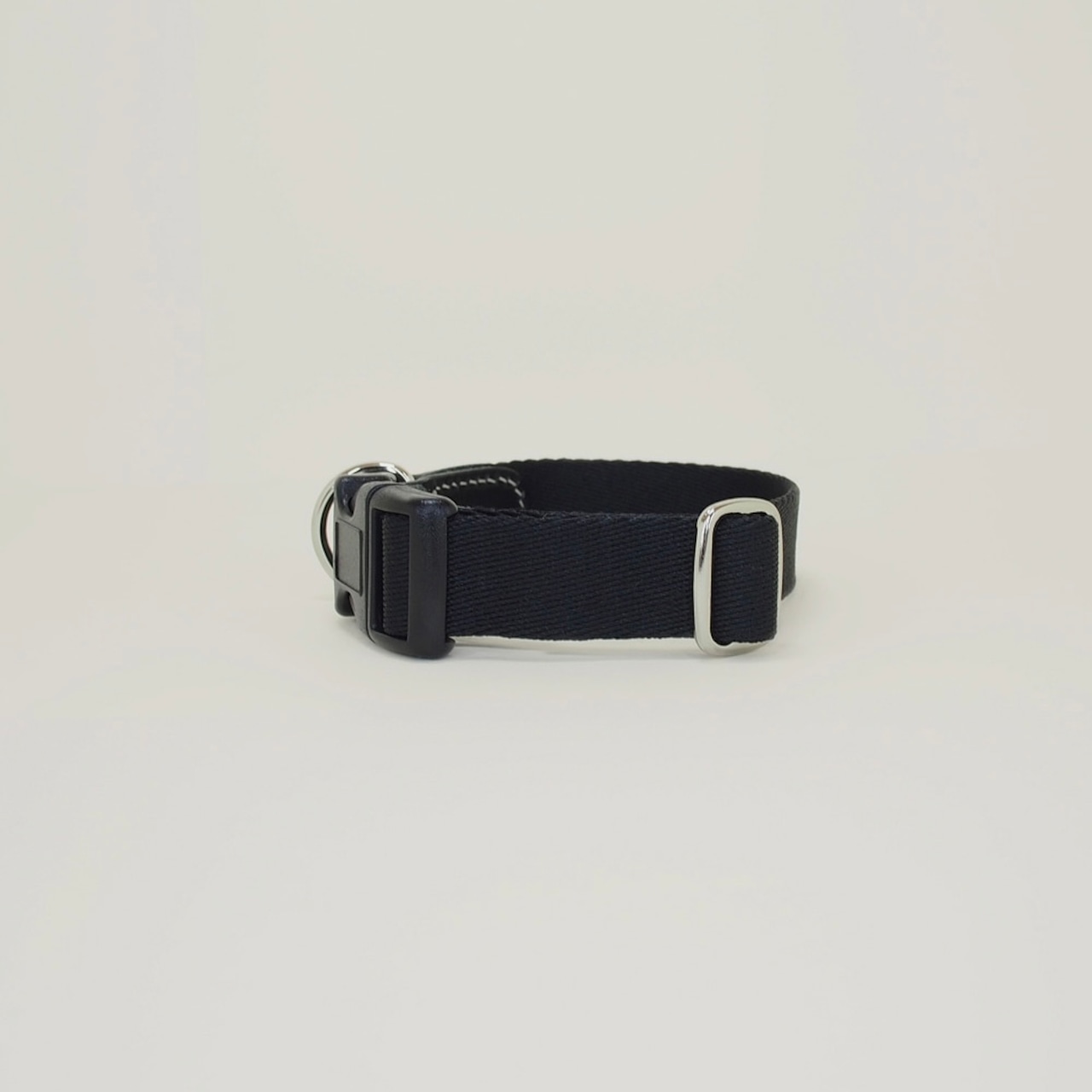 【即納】GOPE Picture Dog Collar  - O-Buckle｜Black × Biack - 4