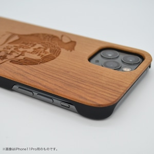 iPhone木製ケース★和紋ハシビロコウ