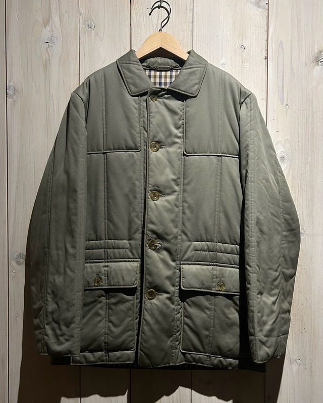 【a.k.a.C.a.k.a vintage】“Aquascutum” Gray Color Vintage Loose Padded Jacket