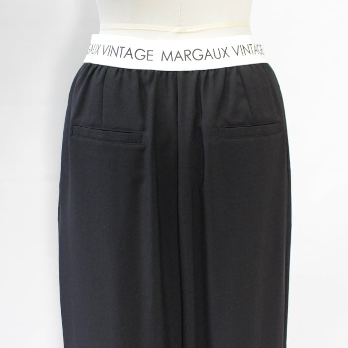 MARGAUX VINTAGE マルゴーヴィンテージ ロゴウエストゴムタックパンツ