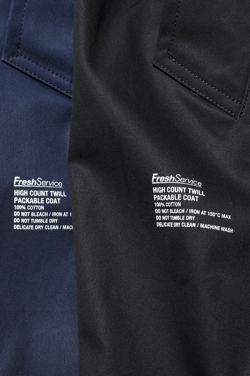 22AW FreshService TWILL PACKABLE COAT