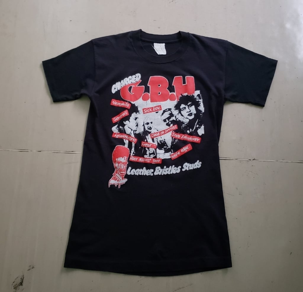 90s USA製　G.B.H. GBH バンドTシャツ 　L