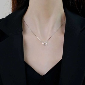 図形モチーフネックレス　チェーンクリスタル　G0267