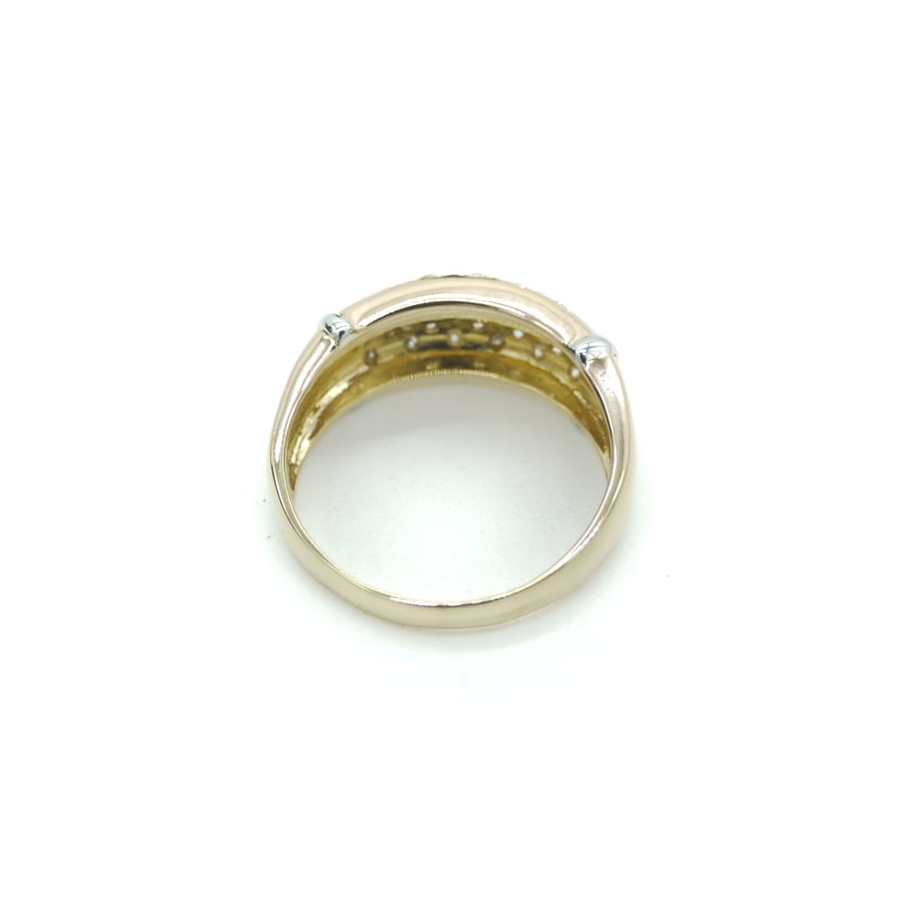 K18 ダイヤモンド デザインリング 18金 指輪 19号 Y01691 | 大和屋質店