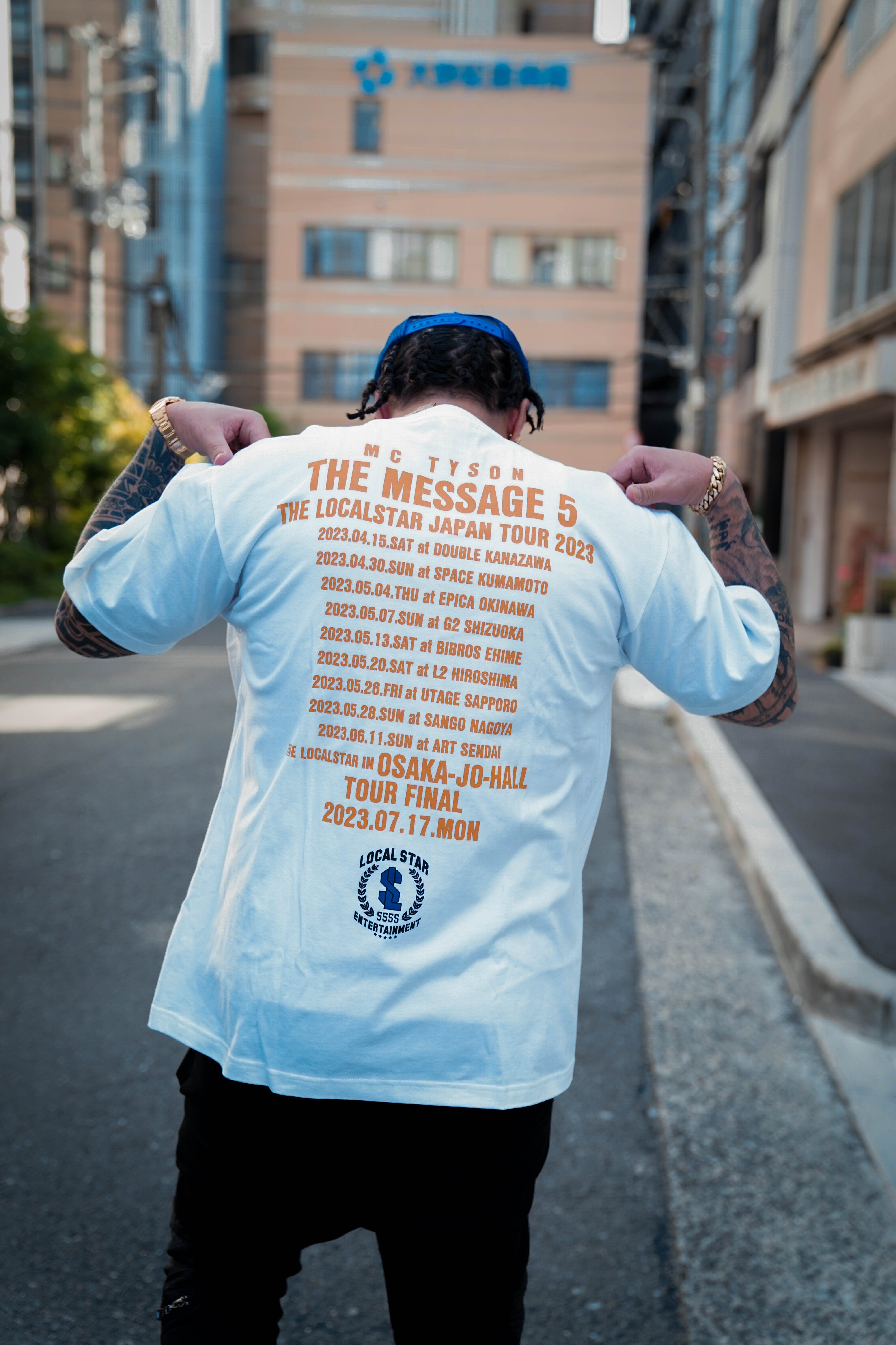 MCTYSON THE MESSAGE 5 TOUR T-SHIRTS【COLOR:White】 | MC TYSON