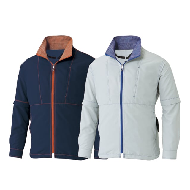 空調風神服 袖取り外し長袖ブルゾン KF91620 | ユニフォームショップ