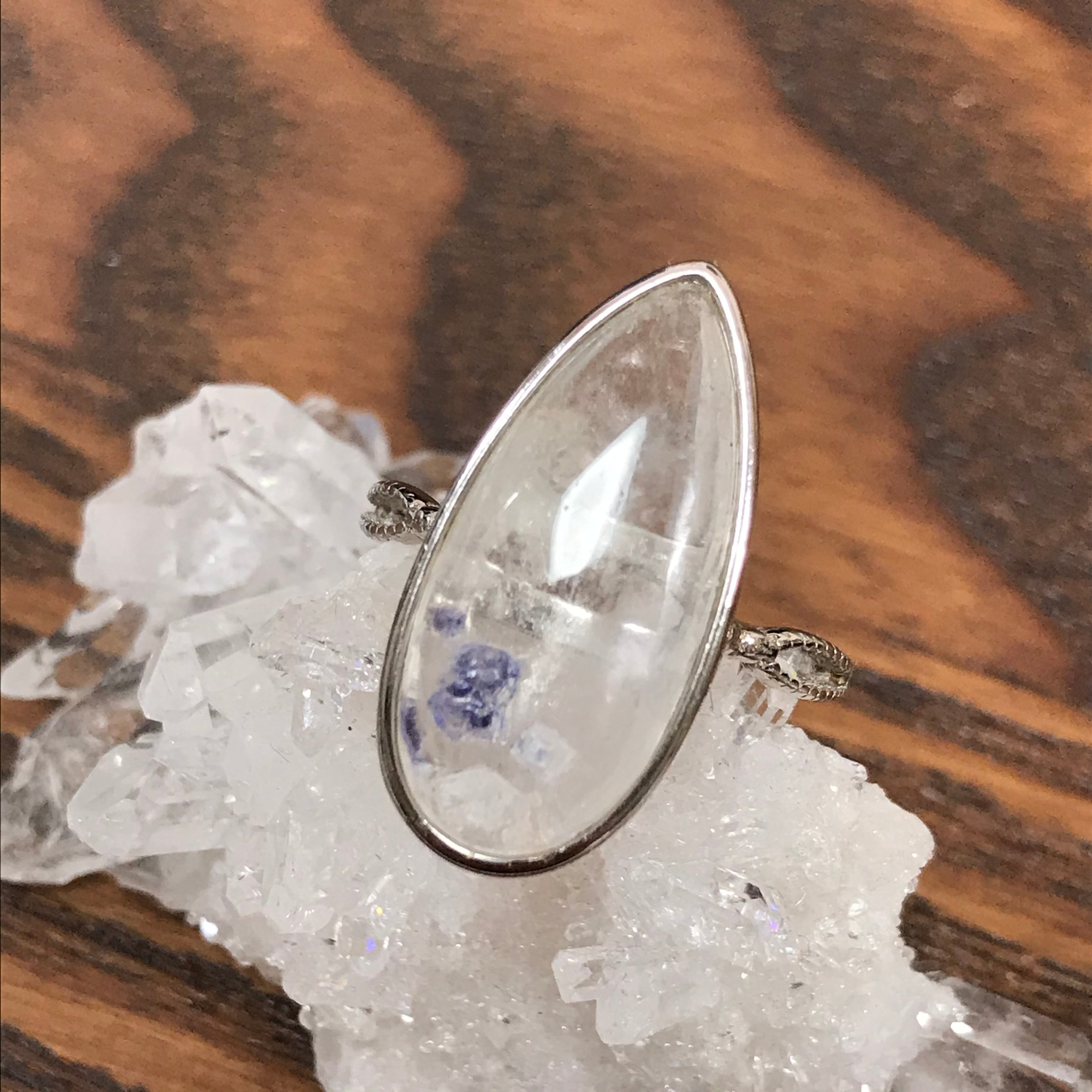 フローライトインクォーツ silver925 リング 天然石 アクセサリー 指輪