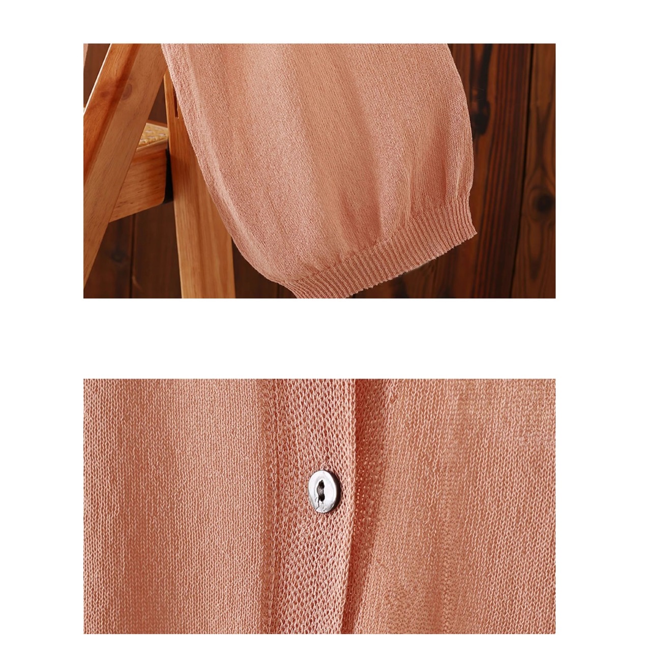 シアーVネックニットカーディガン 6color W01265