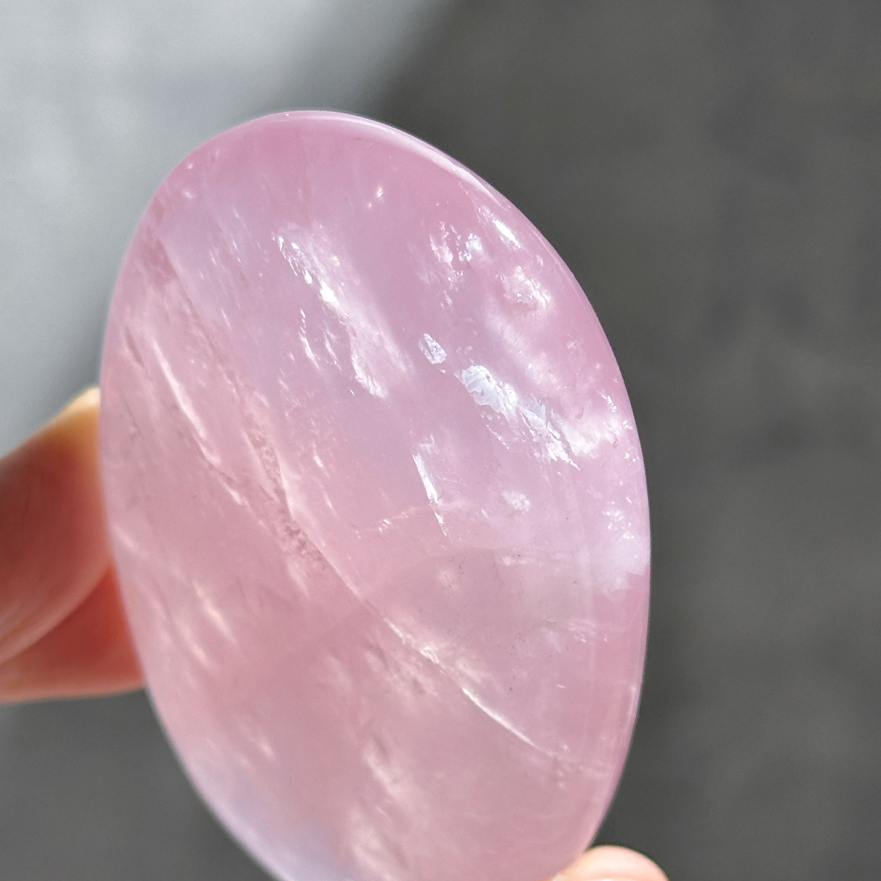 ローズクォーツパームNo.532ぷっくり♡♡ ローズクォーツ パームストーン15◇ Rose Quartz ◇ 天然石・鉱物